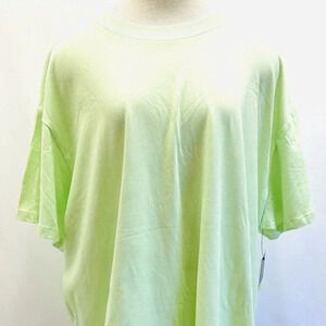 NWT TEK GEAR Women Short Sleeve Crew Neck On the Go Gear Green Shirt Plus Sz 2X